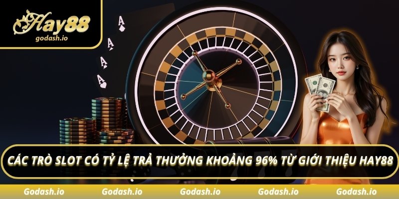 Các trò slot có tỷ lệ trả thưởng khoảng 96% từ giới thiệu Hay88