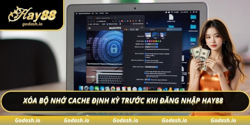Xóa bộ nhớ cache định kỳ trước khi đăng nhập Hay88 